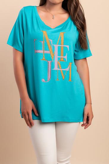Printed T-shirt, blue
