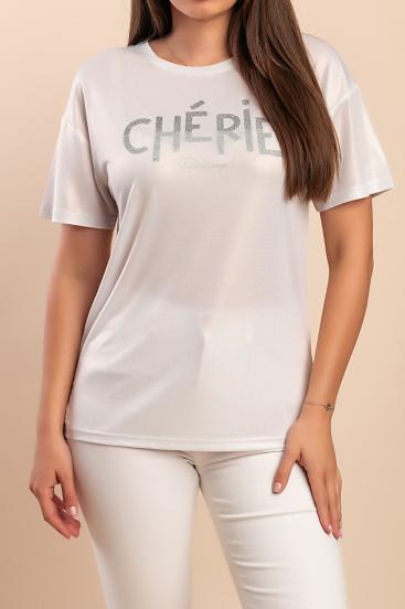 Printed T-shirt, white