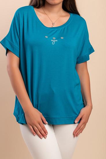 Round neck T-shirt, blue