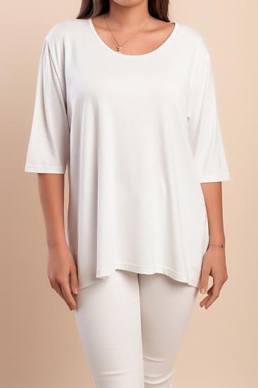 Round neck T-shirt, white