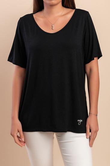 Round neck T-shirt, black