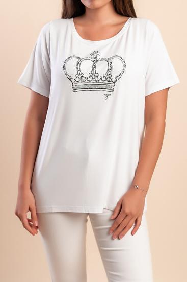 T-shirt with print, white