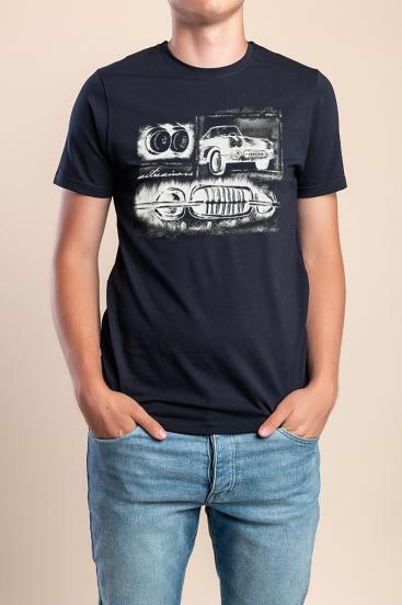 Men's Cotton T-Shirt, Dark Blue