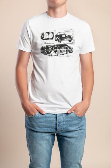 Men's cotton t-shirt, white