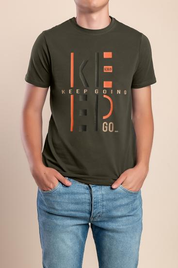 Men's cotton t-shirt, olive