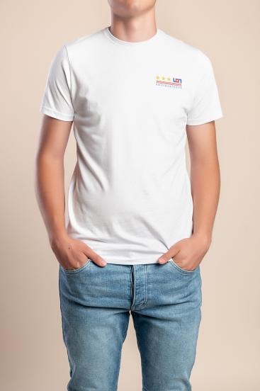 Men's T-shirt with print, white