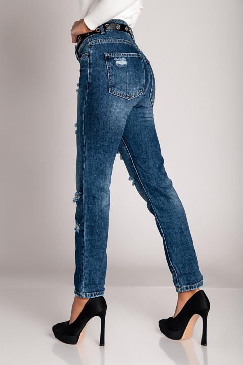 Mom fit jeans with rips Forcatta, blue