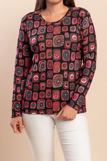 Long-sleeved T-shirt, red