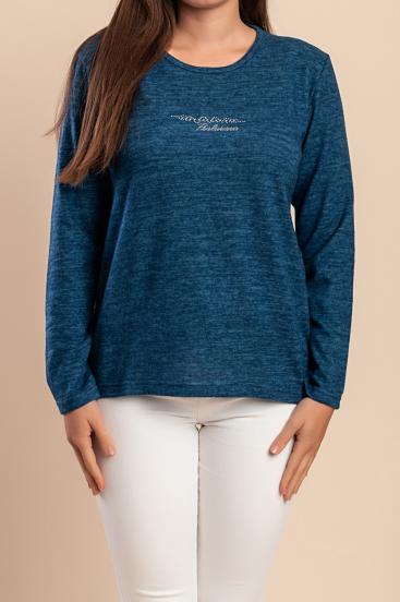 Crew Neck Sweater, Blue