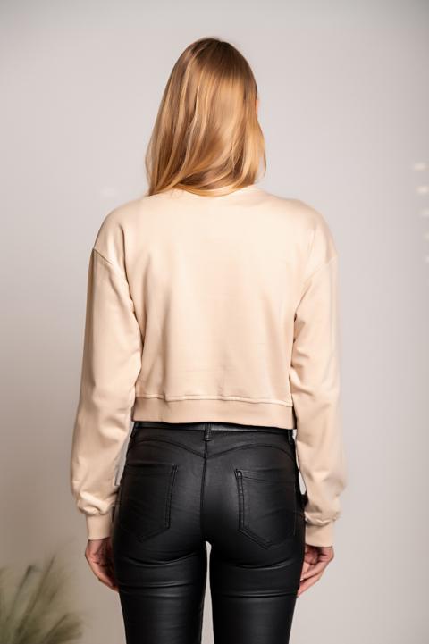 Sports long-sleeved cotton sweatshirt Avesta, black
