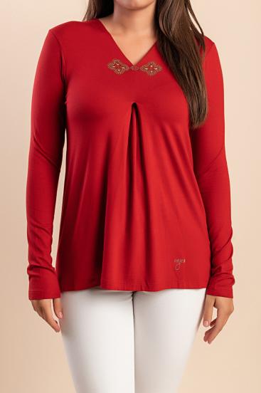 Top with decorative detail, brick