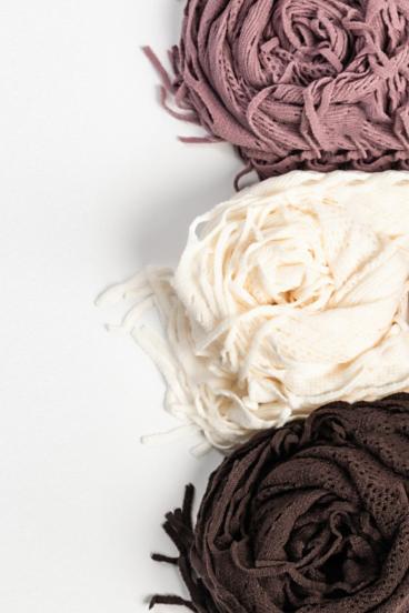 Set of 3 scarves, multicolored