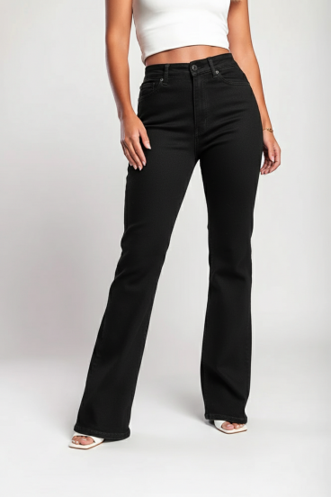 "Luxe Jeans" Super Stretch Flared High-Waisted Jeans
