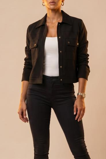 Jacket with Pockets, Black
