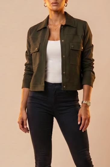 Jacket with pockets, olive