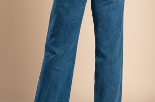 Wide-leg jeans, blue