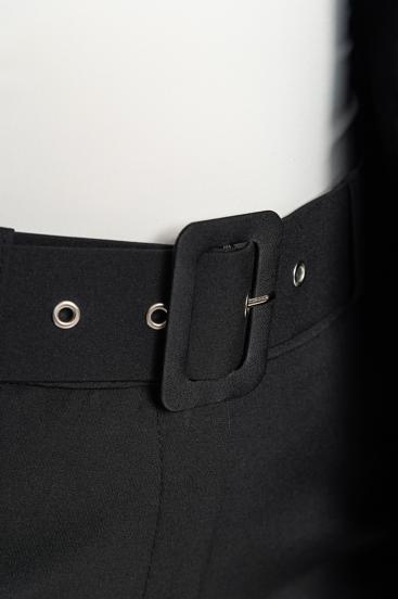 Belt with buckle, black