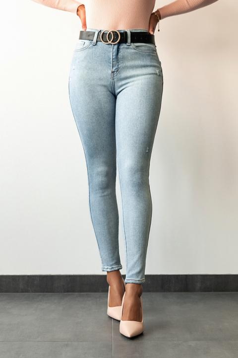 Skinny stretch jeans, light blue