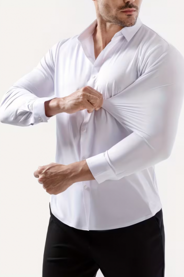 Wrinkle-free shirt – elegant men's shirt without ironing, super stretchable and breathable, for business, casual, and everyday looks