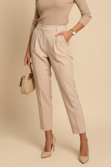 Elegant pants, beige