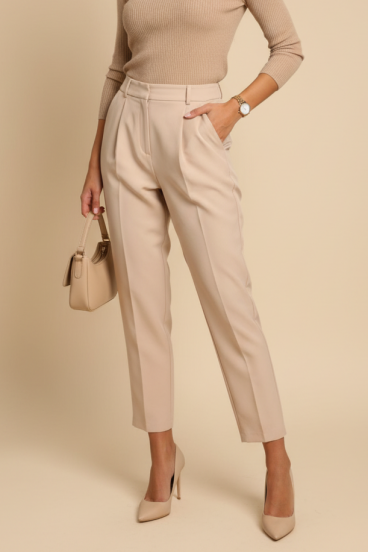 Elegant pants, beige