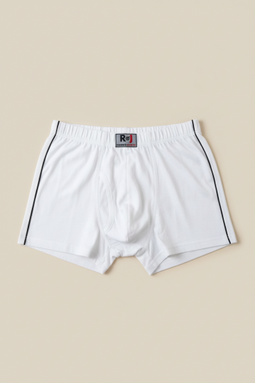 Men's Cotton Boxer Shorts, White