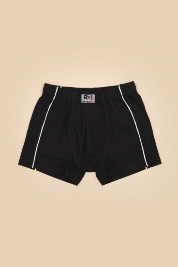 Men's Cotton Boxer Shorts, Black
