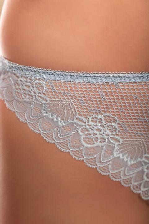 Lace underwear set, light blue