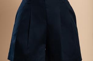 High-waisted shorts, blue